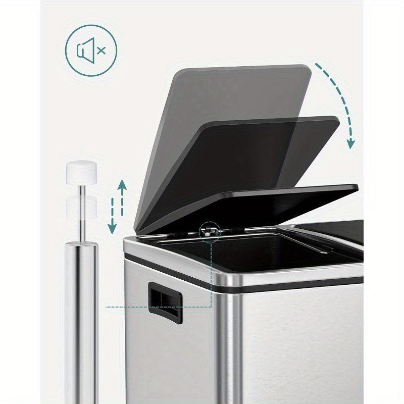Trashcan SONGMICS 2 x 6.3-Gallon, Dual Garbage Can