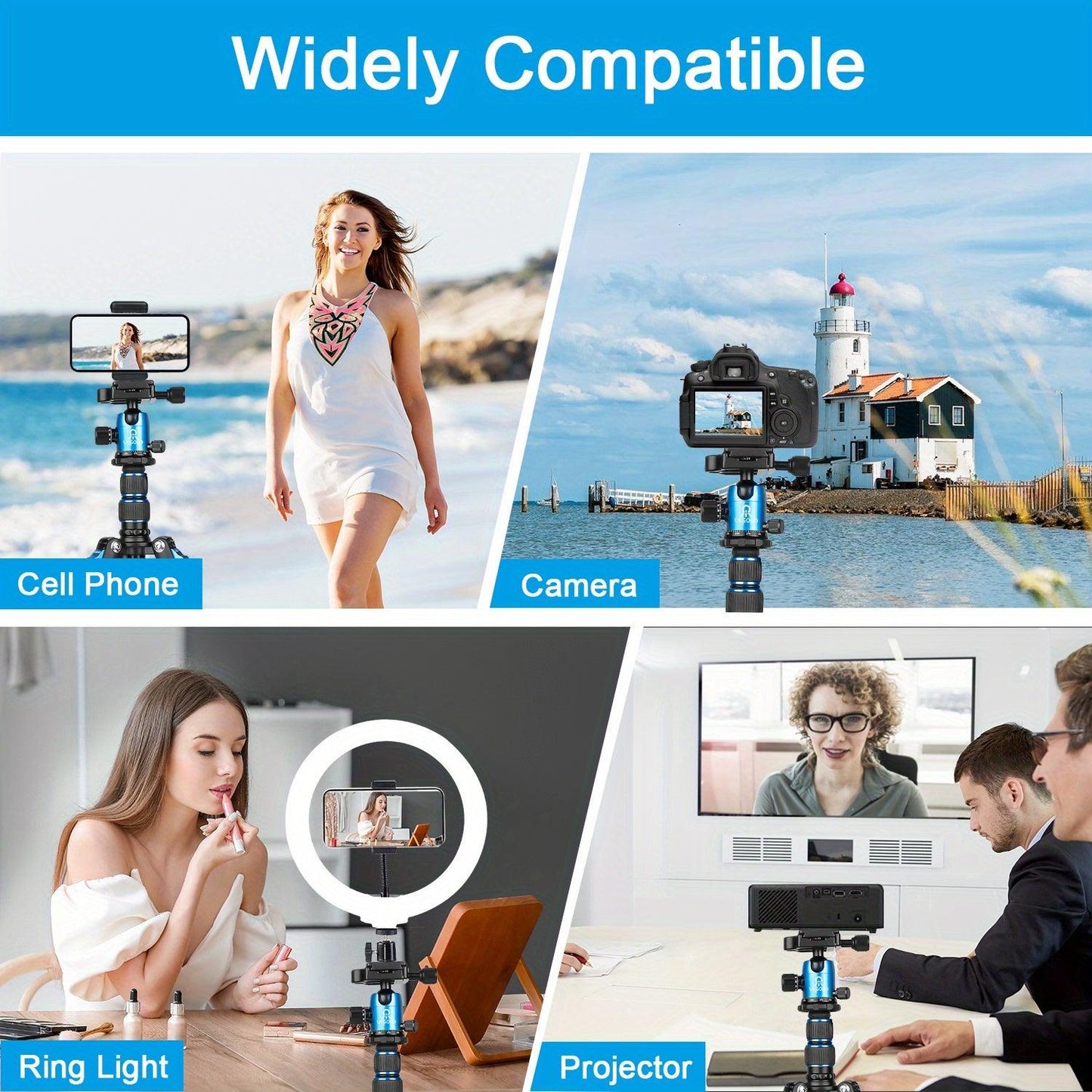 Tripod UEGOGO 82.7in (2.06m) DSLR camera tripod HEAVY-DUTY professional