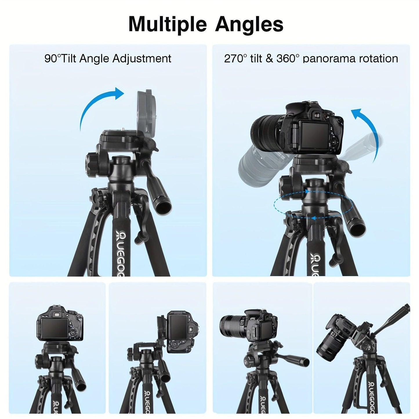 Tripod UEGOGO 60 in (1.52m) Camera/ Mobile Phone