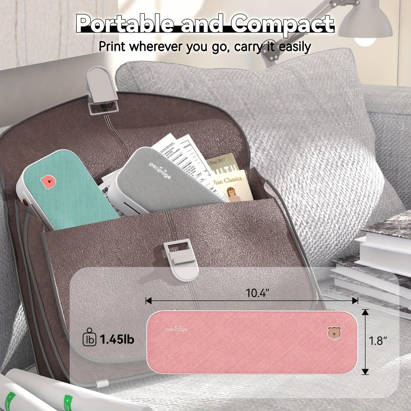 Thermal Printer A40 PERIPAGE PINK