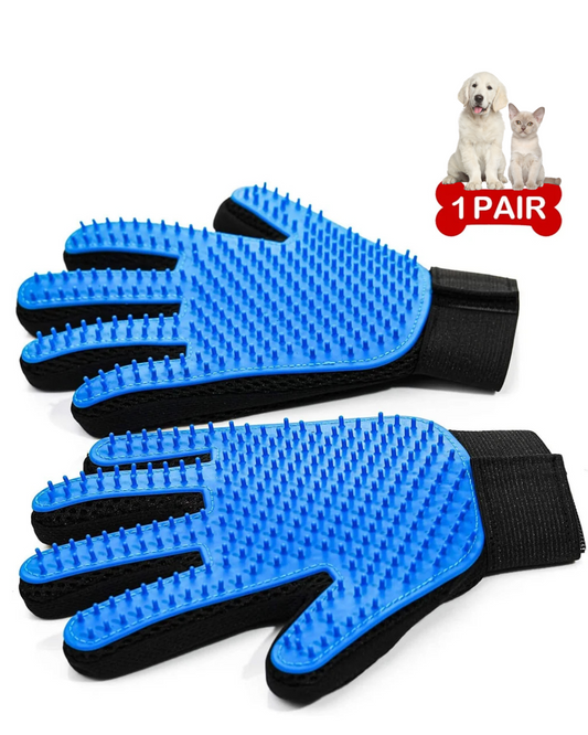 Pet Hair Removal Glove Silicone Dog/Cat Hair Remover and Massage