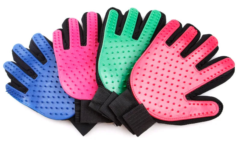 Pet Hair Removal Glove Silicone Dog/Cat Hair Remover and Massage