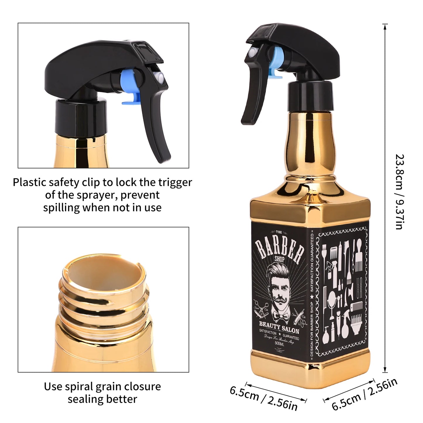 Barbershop Spray Bottle Hairdresser Refillable