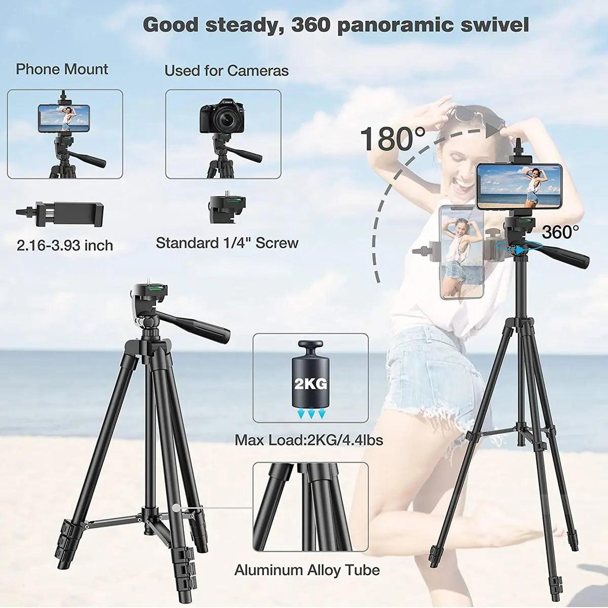 Tripod 40in (1.02m) for Smartphone and Camera with Bluetooth