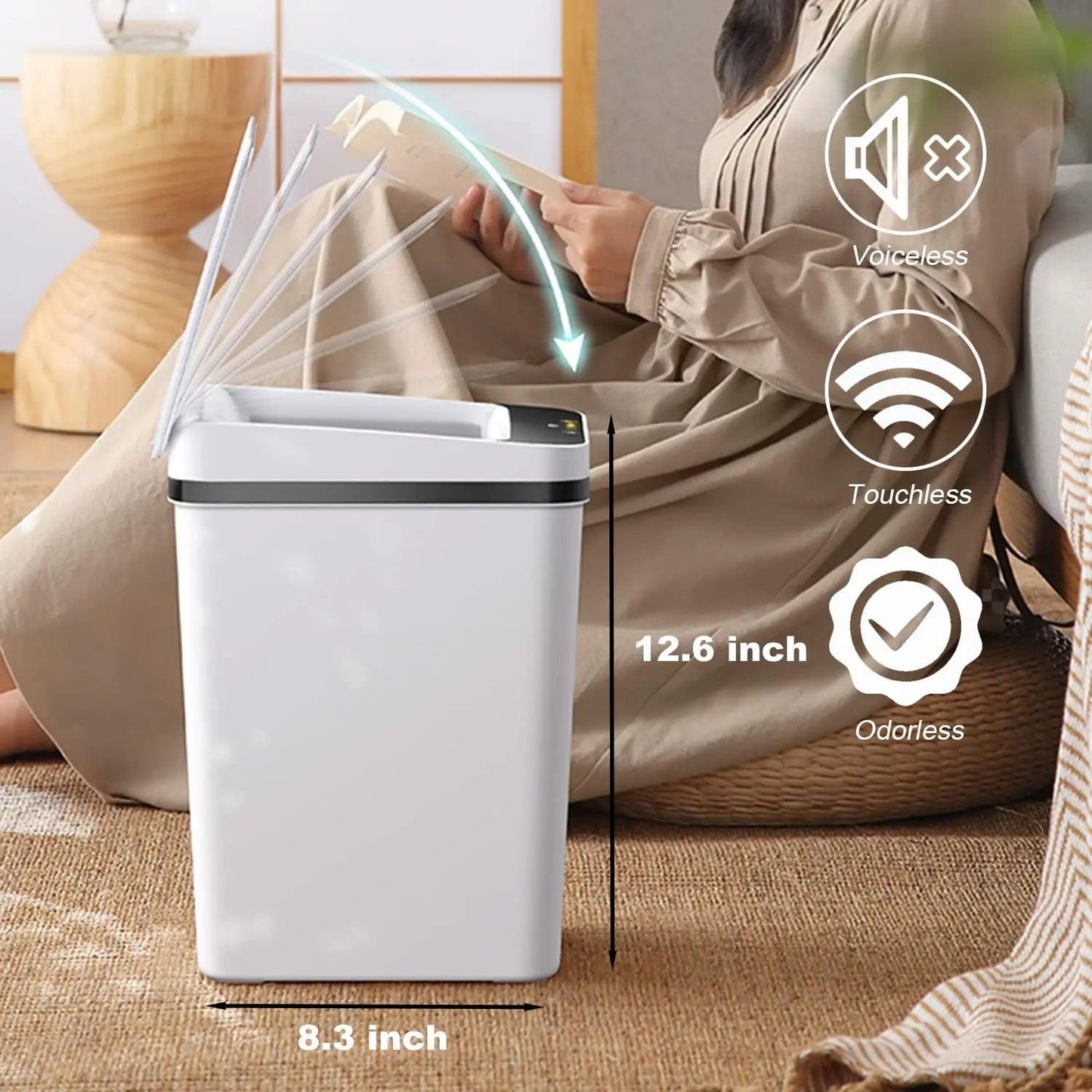 TrashCan smart 2,4 gal for kitchen and bathroom