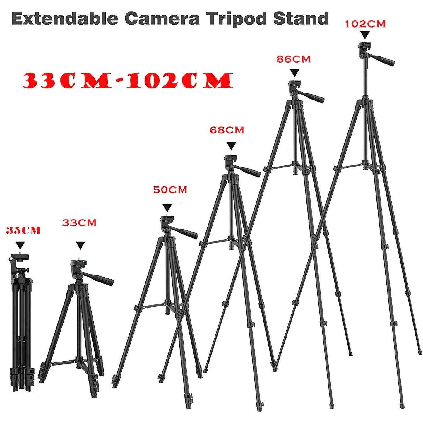Tripod 40in (1.02m) for Smartphone and Camera with Bluetooth