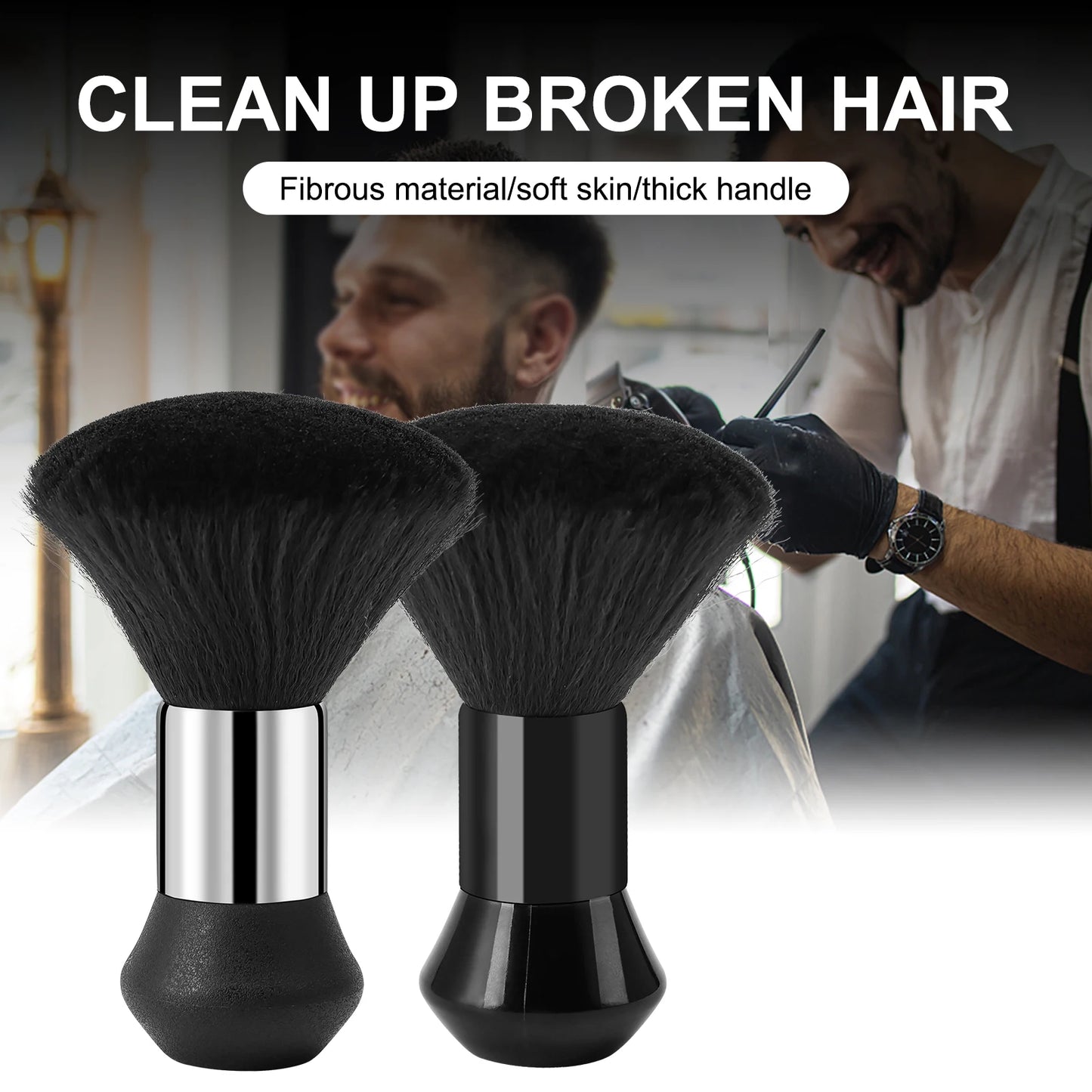 Barbershop Hair Brush Neck Face