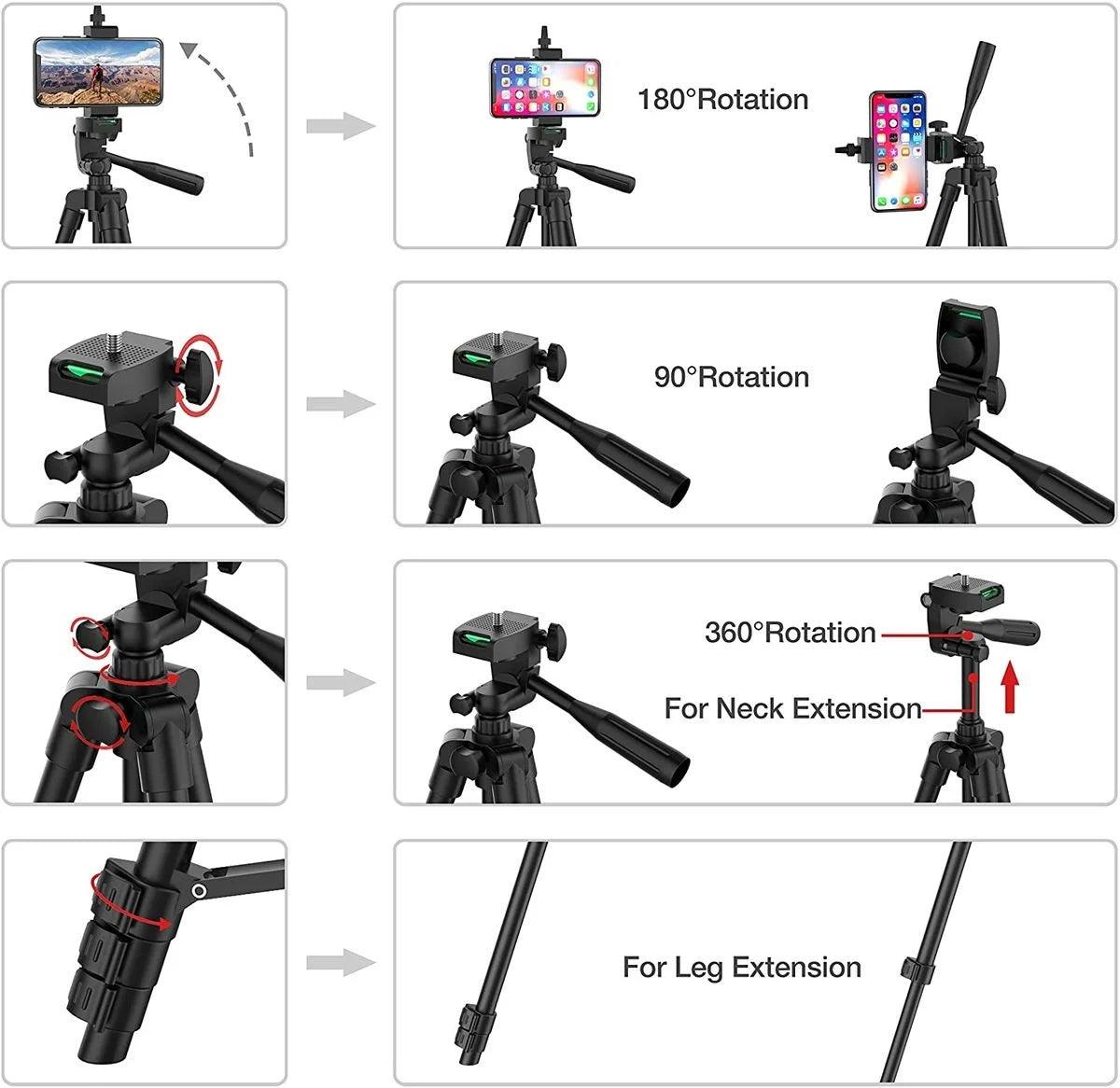 Tripod 40in (1.02m) for Smartphone and Camera with Bluetooth