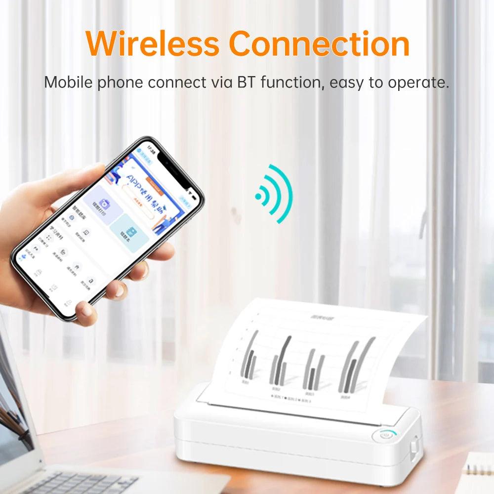 Thermal Printer A4 Wireless BT