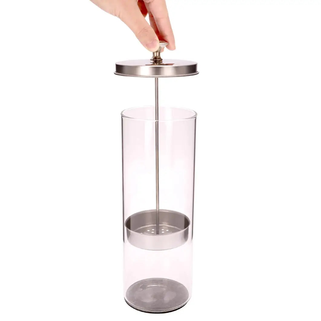 Barbershop Disinfection and Sterilization Jar Beauty Manicurist Stainless Steel Glass