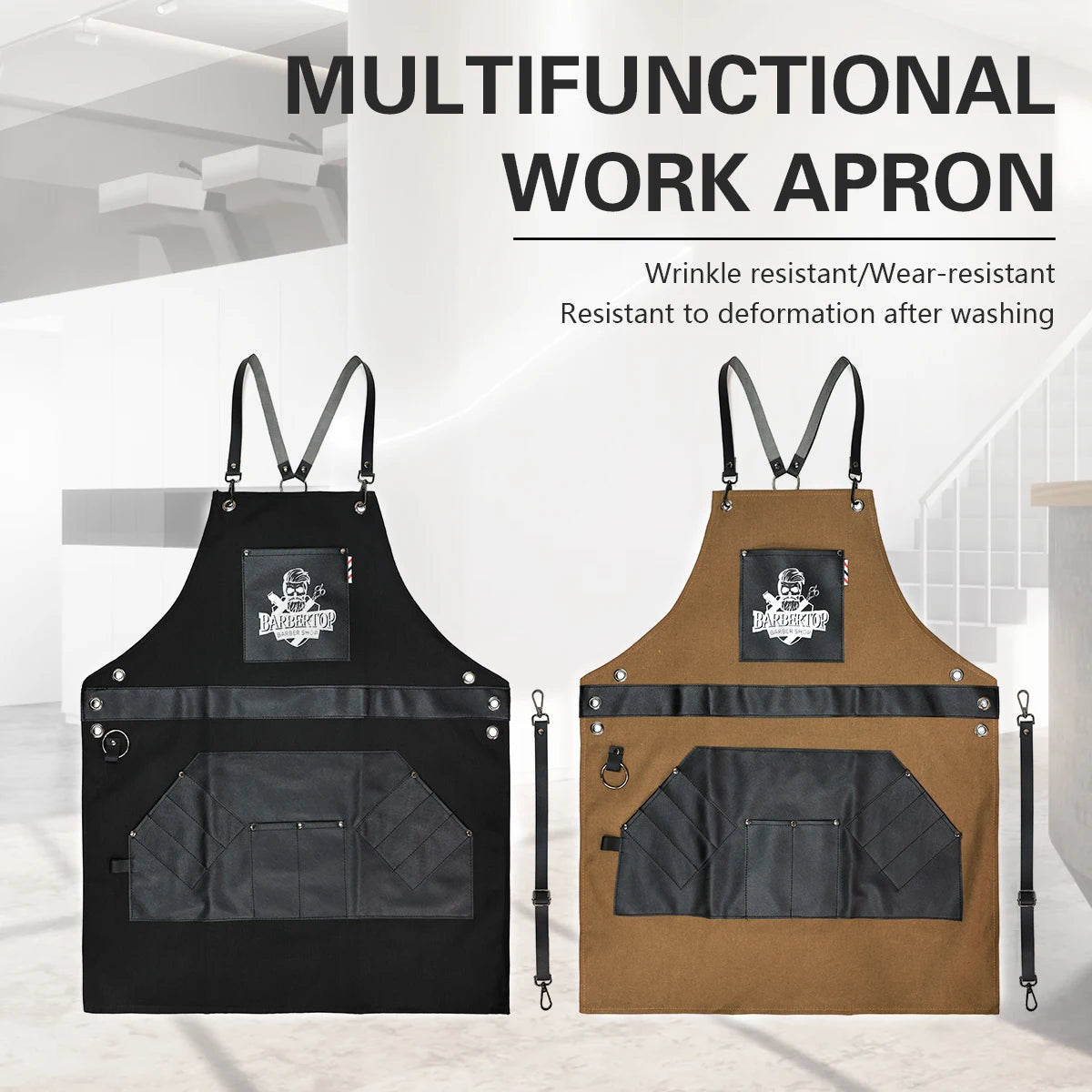 Apron Pro Barber Haircut Cloth American Style