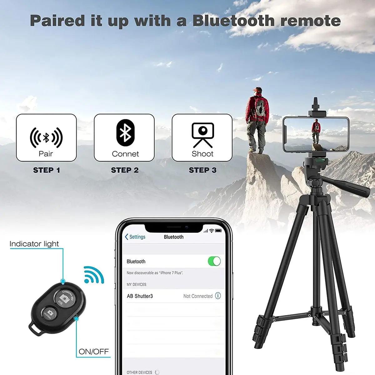 Tripod 40in (1.02m) for Smartphone and Camera with Bluetooth
