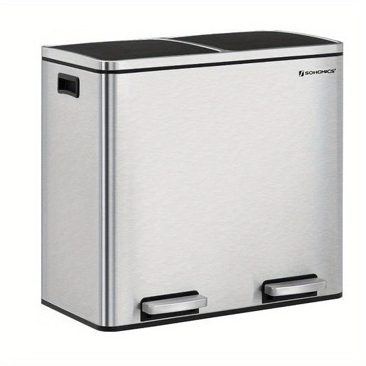 Trashcan SONGMICS 2 x 6.3-Gallon, Dual Garbage Can