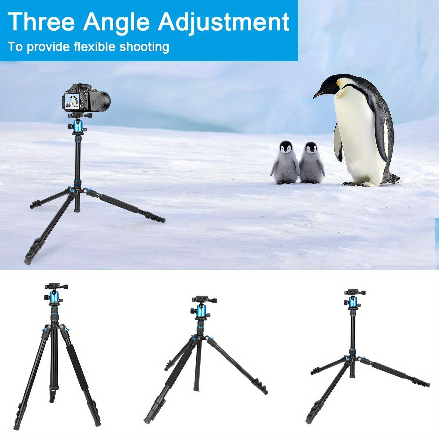 Tripod UEGOGO 82.7in (2.06m) DSLR camera tripod HEAVY-DUTY professional