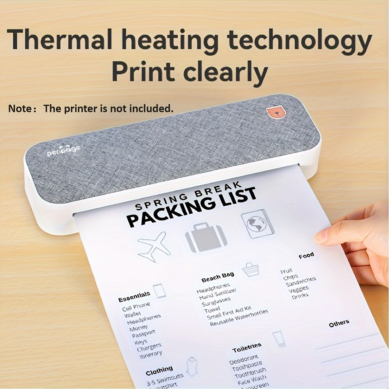 A4 100 sheets of thermal printing paper for A40 8.5 "x11" size